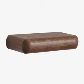 Konsola Ścienna Do Przedpokoju Z Drewna Carmen ↔︎ 60 Cm & Ciemny Akacjowy Brąz - Sklum