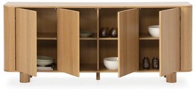 Komoda w dekorze dębu w naturalnym kolorze 180x75x40 cm Padoc – MOME