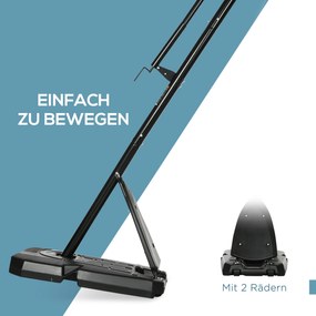 SPORTNOW Stojak na koszykówkę 293-350 cm, kosz do koszykówki ze stojakiem, rolki ze stali