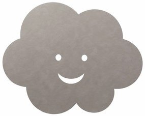 Szarobeżowy dywan dziecięcy z ekoskóry tkany ręcznie 70x88 cm Cloud XXL Cloud – LIND DNA