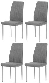 Zestaw krzeseł do jadalni DCL-379 GREY2, 4 szt.