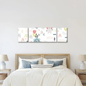 Obraz - Zwierzęta na łące (170x50 cm)