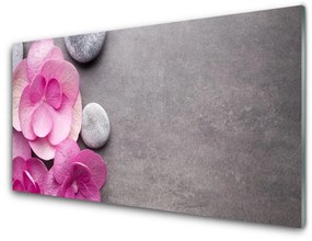 Panel Szklany Różowe Kwiaty Aromaterapia