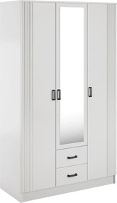 Biała skandynawska szafa trzydrzwiowa M5-C76
