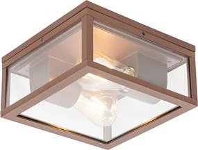 Industrialna lampa sufitowa rdzawo-brązowa IP44 2-światła - Charlois