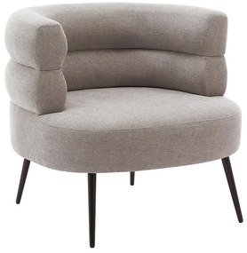 Fotel z szarą tapicerką - CAMEDO