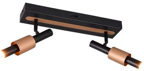 Lampa punktowa LED w czarno-brązowym kolorze 20,5x42 cm Ikaris – Trio Select