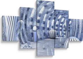 Obraz - abstrakcja 3D (125x70 cm)