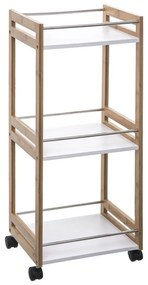 Regał kuchenny na kółkach, 30 x 36 x 80 cm, 3 poziomy