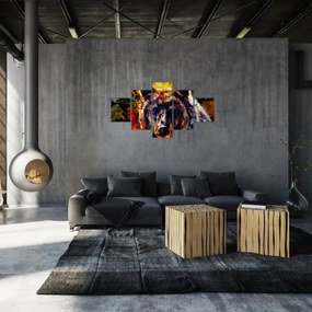 Obraz - Niedźwiedź, malarstwo (125x70 cm)