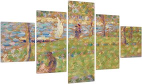 Obraz - Georges Seurat, Study for "La Grande Jatte", reprodukcje (125x70 cm)