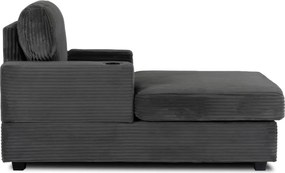 Fotel Wypoczynkowy Sofa NEO Szary Sztruksowy Nowoczesny