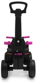 Baby Mix Odpychacz dla dzieci z prowadnicą Mega Prime EVA, różowy