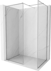 Mexen Kioto-XF ścianka prysznicowa Walk-in z ramką 100 x 80 cm, transparent 10 mm, chrom - 800-100-202-04-00-080-XF