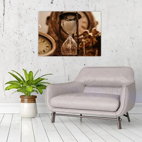 Obraz na szkle - klepsydra (70x50 cm)