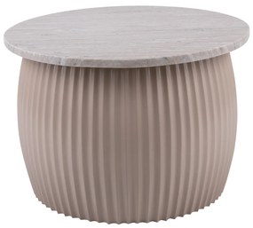 Stolik kawowy okrągły LUSCIOUS, marmurowy blat, Ø 52 cm