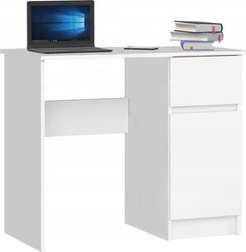 Białe minimalistyczne biurko komputerowe S8-F88