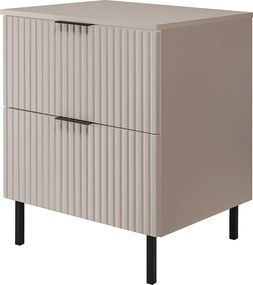 Szafka pod umywalkę, Kaszmir + czarny uchwyt, 60 x 77 x 46 cm, nogi czarne + Blat