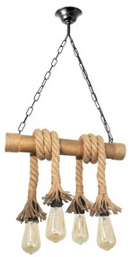 Brilagi - Żyrandol na łańcuchu KOS 4xE27/60W/230V buk