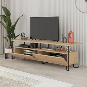 Szafka pod TV w dekorze dębu 150x45 cm Dilly – Marckeric