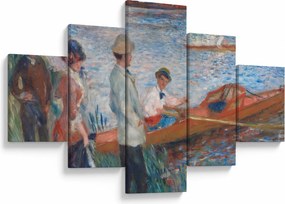 Obraz - Auguste Renoir, Oarsmen at Chatou, reprodukcje (125x70 cm)