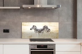 Szklany Panel Zebry na Afrykańskiej Równinie