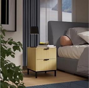 Stolik nocny dąb 40x40x52 lennox