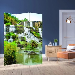 Parawan - Wodospady z zielonym (126x170 cm)
