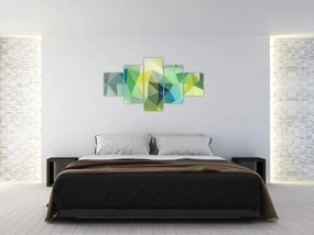 Obraz abstrakcji geometrycznej (125x70 cm)