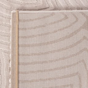 Dywan 3D nowoczesny Sahara Geometria beżowy 80 cm x 150 cm