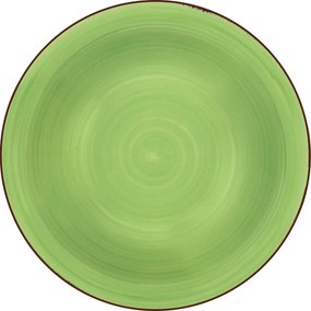 Lamart LT9097 ceramiczny głęboki talerz Happy,średnica 21,5 cm, zielony