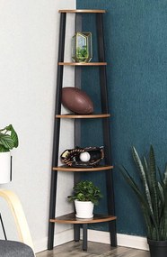 Industrialny regał narożny Salto 35 z pięcioma półkami