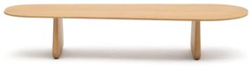 Stolik z litego drewna dębowego w naturalnym kolorze 64x146 cm Pirita – Kave Home