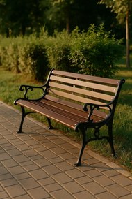 Ławka z oparciem do ogrodu W4-N19