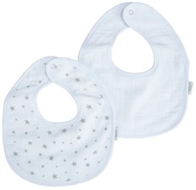 Białe śliniaki muślinowe zestaw 2 szt. – Bébé Douceur