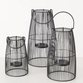 Zestaw metalowych lampionów CINTA, 25 - 40 cm