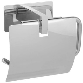 Uchwyt na papier toaletowy z klapką GENOVA, montaż bez wiercenia Turbo-Loc, WENKO