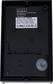 Nowoczesna lampa ścienna zewnętrzna czarna z LED IP65 - Packet