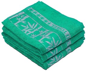Bambusowy ręcznik BAMBOO 50x90 cm zielony, 70% włókno bambusowe | 30% bawełna