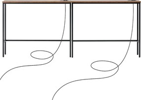 Konsola Stolik, SucceBuy Wąska Konsola 2 Części 1 Poziom Przedpokój Salon Oszczędność Miejsca Maksymalna Optymalna Organizacja Elegancki Funkcjonalny Design