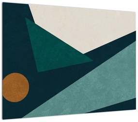 Obraz - Abstrakcja kubistyczna (70x50 cm)