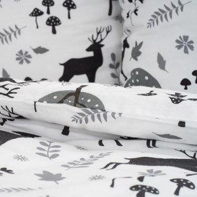 4Home Pościel flanelowa Autumn Forest, 160 x 200 cm, 70 x 80 cm, 160 x 200 cm, 70 x 80 cm