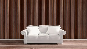 Drewniany panel akustyczny, 2400 x 600 mm, B2BP007, 5 szt, orzech