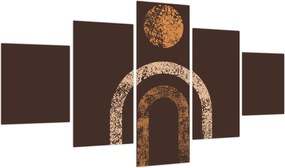 Obraz - Pomarańczowe łuki N⁰1 (125x70 cm)