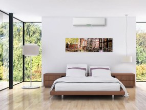 Obraz - Amsterdam, malarstwo (170x50 cm)