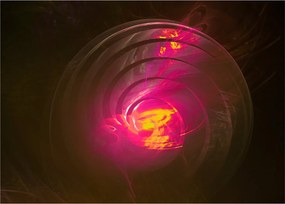 Obraz na szkle - abstrakcja spiralna (70x50 cm)