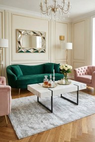 Biała ława marmurowa do salonu S9-H06