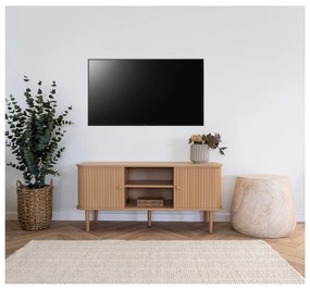 Szafka pod TV w dekorze sosny w naturalnym kolorze 113x51,5x40 cm Nikko – House Nordic