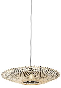 Orientalna lampa wisząca bambusowa 50 cm - RinaKolonialny Oswietlenie wewnetrzne