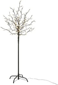 Dekoracyjne LED  drzewo z kwiatami - 1,5 m, ciepła biel